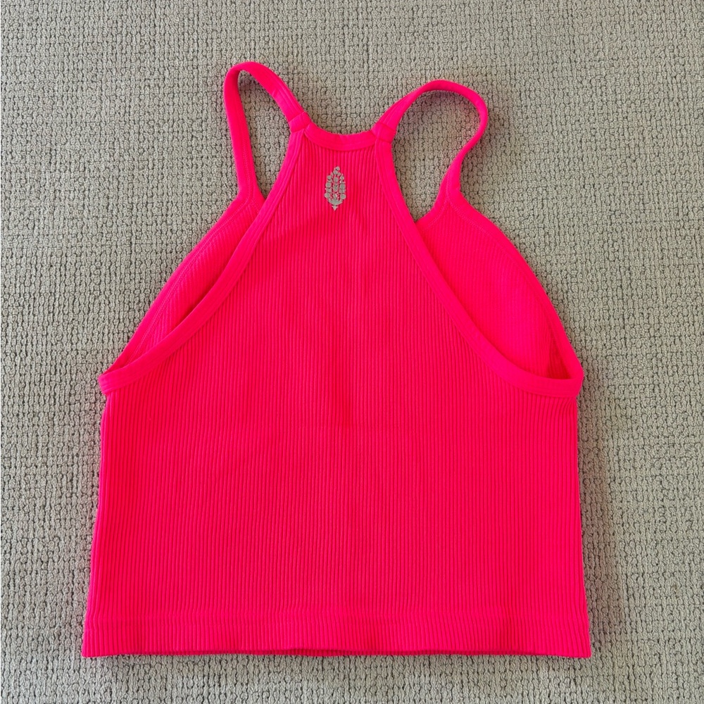 Free People Happiness Runs Crop Tank Electric Sunset M/L - Picture 5 of 7